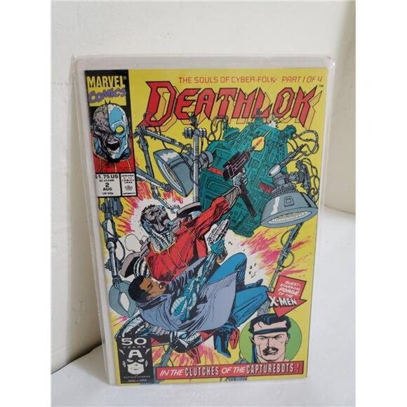 Deathlok Comic - Etsy DEATHLOK Vol. 1 #2 August 1991 (Marvel Comics) - Vintage Collectible